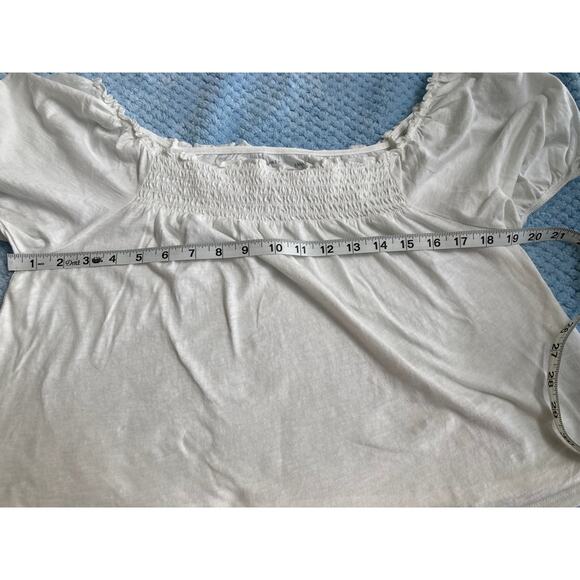 NWT American Eagle Outfitters White Crop Top shirt Size M - Picture 6 of 9